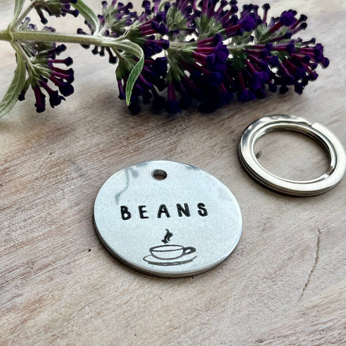Coffee Fix Pet ID Tag Laser Engraved