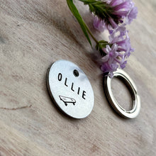 Skate board Ollie Pet ID Tag Laser Engraved