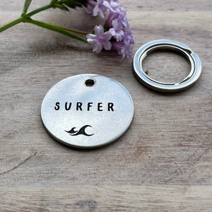 Surfs Up Pet ID Tag Laser Engraved