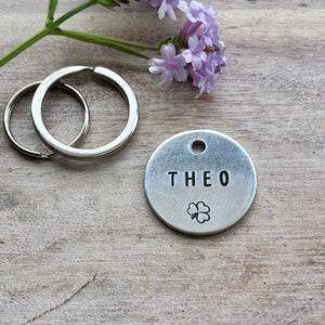 Shamrock Pet ID Tag Laser Engraved