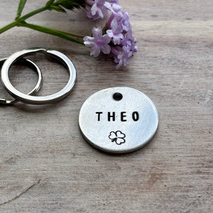 Shamrock Pet ID Tag Laser Engraved