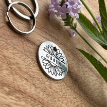 Sun flower Pet ID Tag Laser Engraved