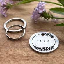 Flower Pet ID Tag Laser Engraved