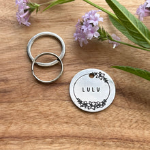 Flower Pet ID Tag Laser Engraved