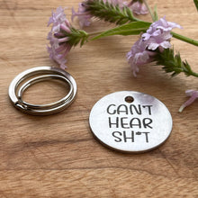 Deaf Dog Pet ID Tag Laser Engraved -'Can't Hear Sh*t'