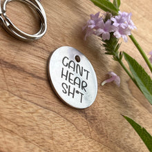Deaf Dog Pet ID Tag Laser Engraved -'Can't Hear Sh*t'