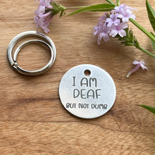 Deaf Dog Pet ID Tag Laser Engraved -'I'm Deaf.. but not Dumb'
