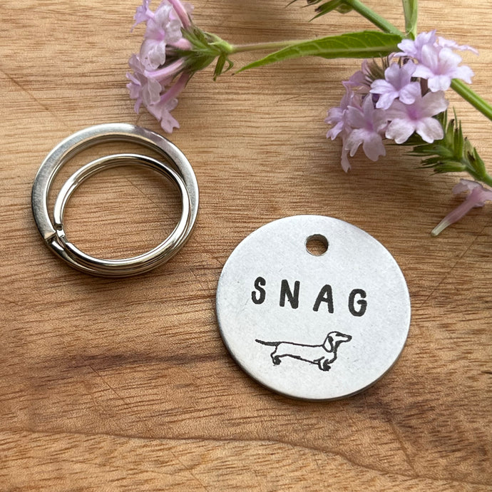 Dachshund Sausage dog ID Tag Laser Engraved