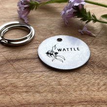 Native Flower Pet ID Tag Laser Engraved