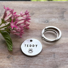Teddy Bear Dog ID Tag Laser Engraved