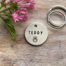 Teddy Bear Dog ID Tag Laser Engraved