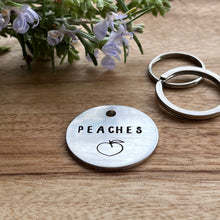 Peaches Dog ID Tag Laser Engraved