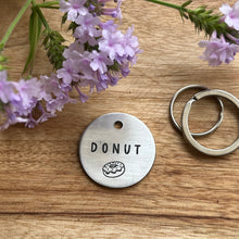 Doughnut Pet ID Tag Laser Engraved
