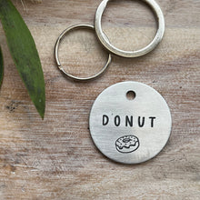 Doughnut Pet ID Tag Laser Engraved