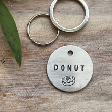 Doughnut Pet ID Tag Laser Engraved