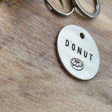 Doughnut Pet ID Tag Laser Engraved