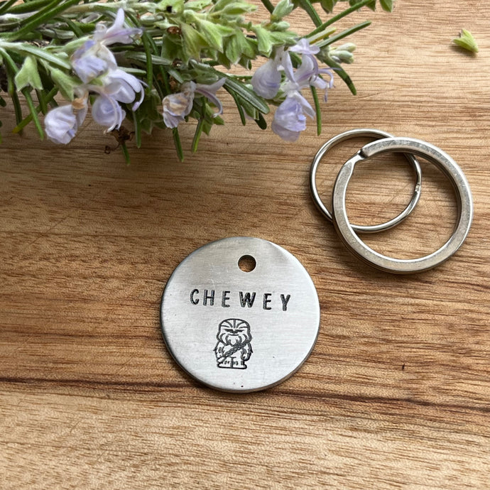 Chewie Pet ID Tag Laser Engraved - Chewbacca StarWars