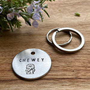 Chewie Pet ID Tag Laser Engraved - Chewbacca StarWars