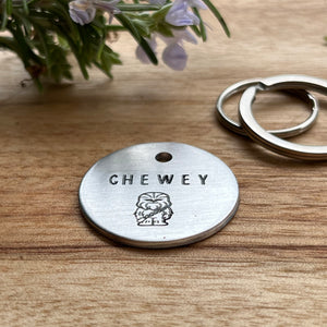 Chewie Pet ID Tag Laser Engraved - Chewbacca StarWars