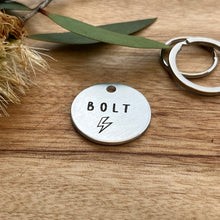 Lightning Bolt dog ID Tag Laser Engraved