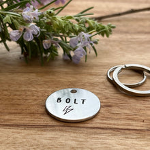 Lightning Bolt dog ID Tag Laser Engraved
