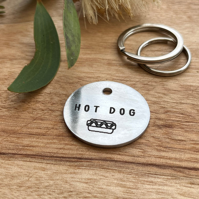 Hot Dawg Pet ID Tag Laser Engraved