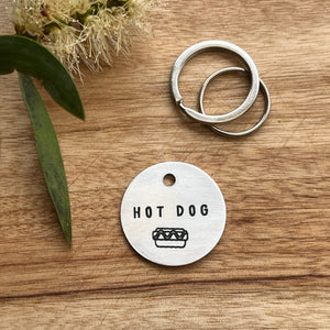 Hot Dawg Pet ID Tag Laser Engraved