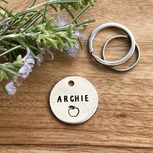 Apple Dog ID Tag Laser Engraved