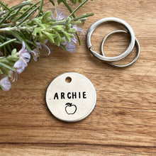 Apple Dog ID Tag Laser Engraved