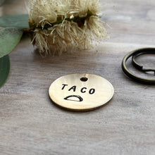 Taco Dog ID Tag Laser Engraved