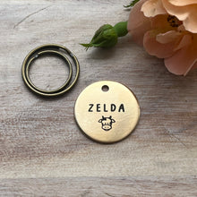 Cow Pet ID Tag Laser Engraved