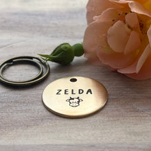 Cow Pet ID Tag Laser Engraved