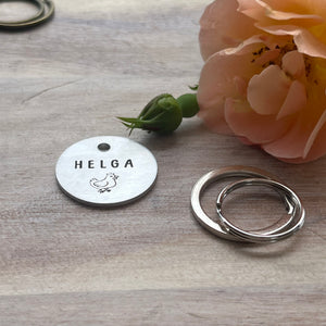 Chicken Pet ID Tag Laser Engraved