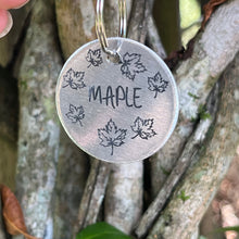 Maple Leaf Pet ID Tag Laser Engraved