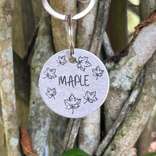 Maple Leaf Pet ID Tag Laser Engraved
