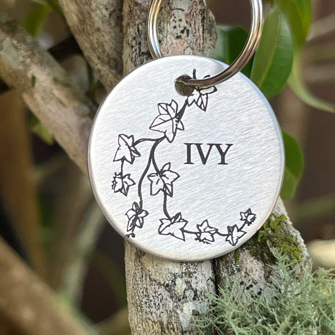 Ivy Pet ID Tag Laser Engraved