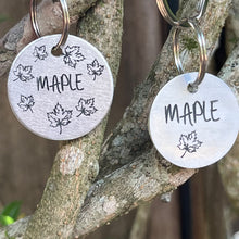 Maple Leaf Pet ID Tag Laser Engraved