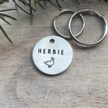 Duck Pet ID Tag Laser Engraved