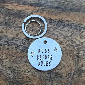 Dogs Before Dudes HOOMAN Keyring